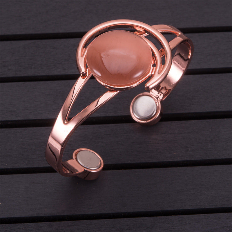 Women's Vintage Magnet Bronze Bracelet