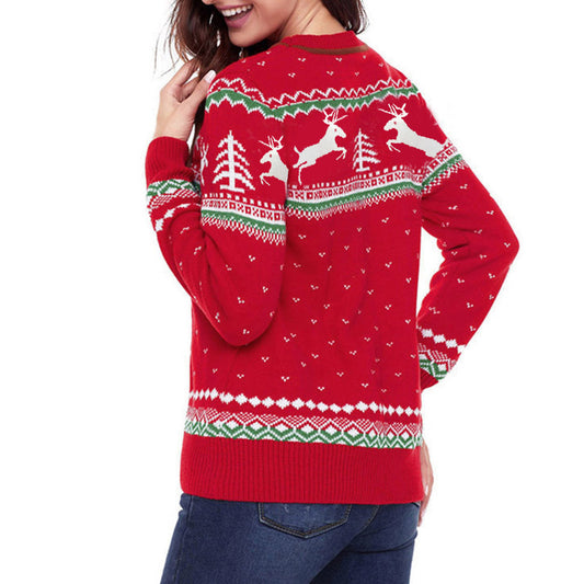 Fawn long sleeve pullover padded sweater