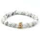Natural pure white pine blue gold stone hand skewers