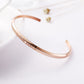 Vacuum Plating Jewelry Bracelet Rose Gold Stainless Steel U-Shaped Men and Women Bracelet