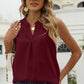Notched Sleeveless Tank