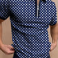 AliExpress Amazon's New POLO Polo Shirt Zipper Checkered Men's T-shirt