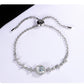 S925 Sterling Silver Bracelet Diamond Bracelet Starry Sky Round Bag Simple