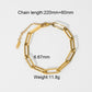 Mesh Belt Titanium Steel Gold-plated Wide Bracelet