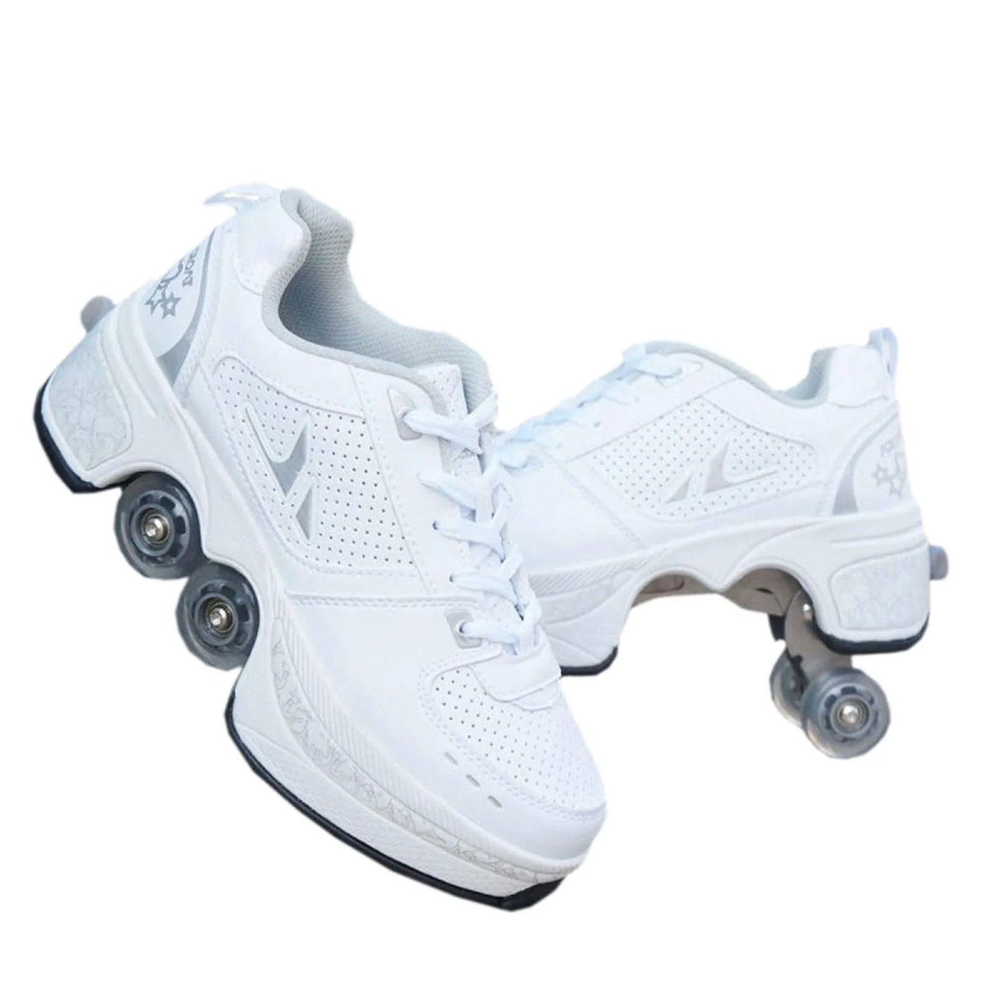 Deformation Roller Shoes 4 Wheels