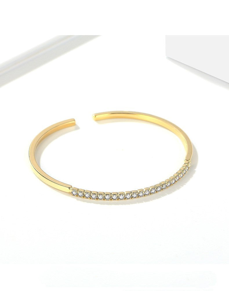 Rose gold fairy three-ring bracelet