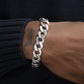 S925 Sterling Silver 13mm Thick Cuban Bracelet
