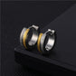 Gold Frosted Earrings Punk Style Frosted