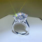 10 Carat Moissanite 925 Sterling Silver Ring