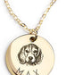Personalized Pet Photo Disc Necklace Ladies Kitten Name Pendant Necklace Custom Animal Stainless Steel Necklace Jewelry
