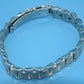 Steel color gold bracelet simple