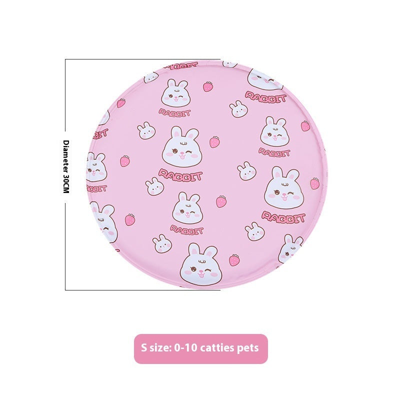 Pet Ice Mat Round Gel Dog Multifunctional Cooling Cool Pad