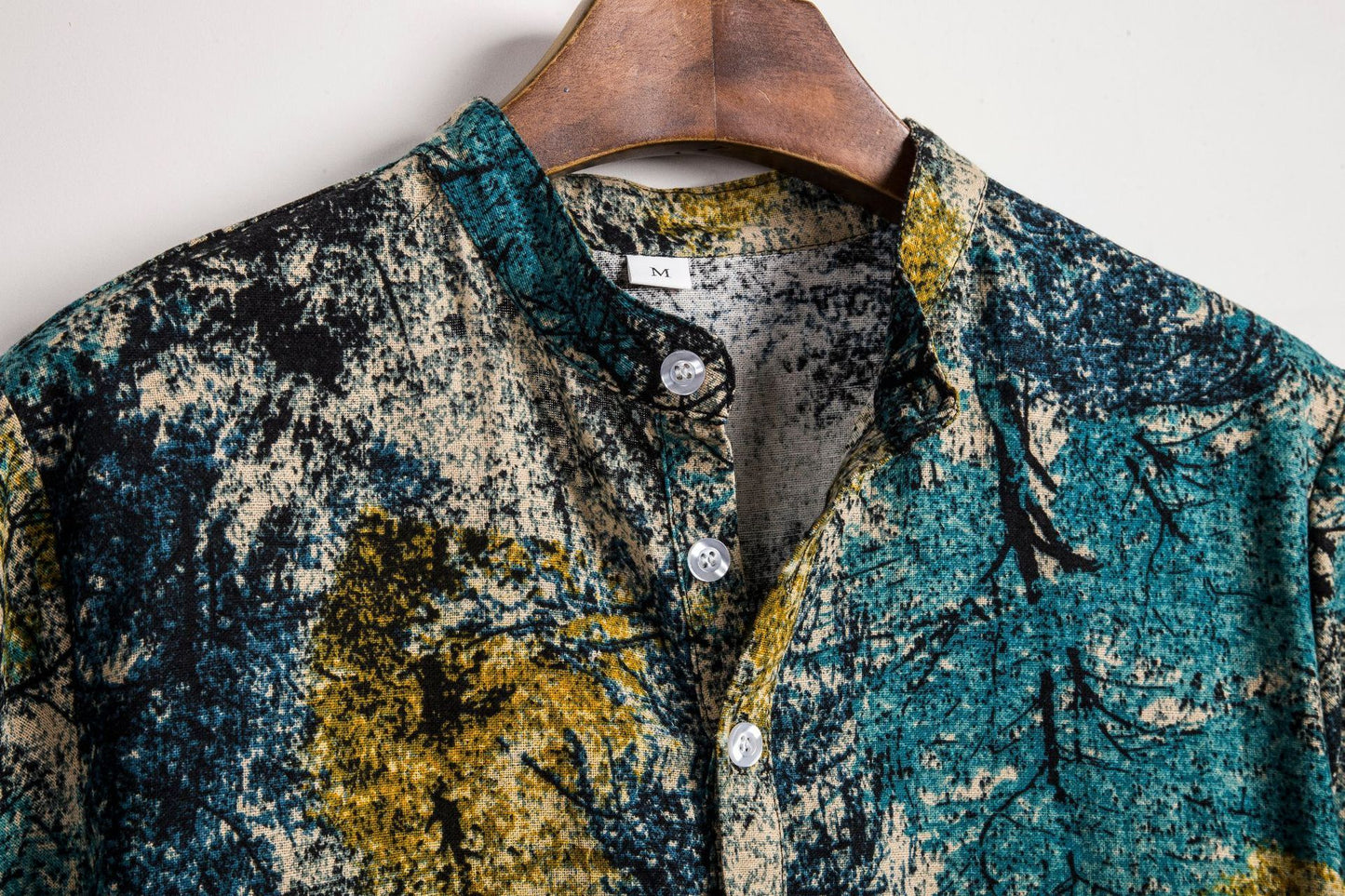 Floral shirt men's short sleeve shirt