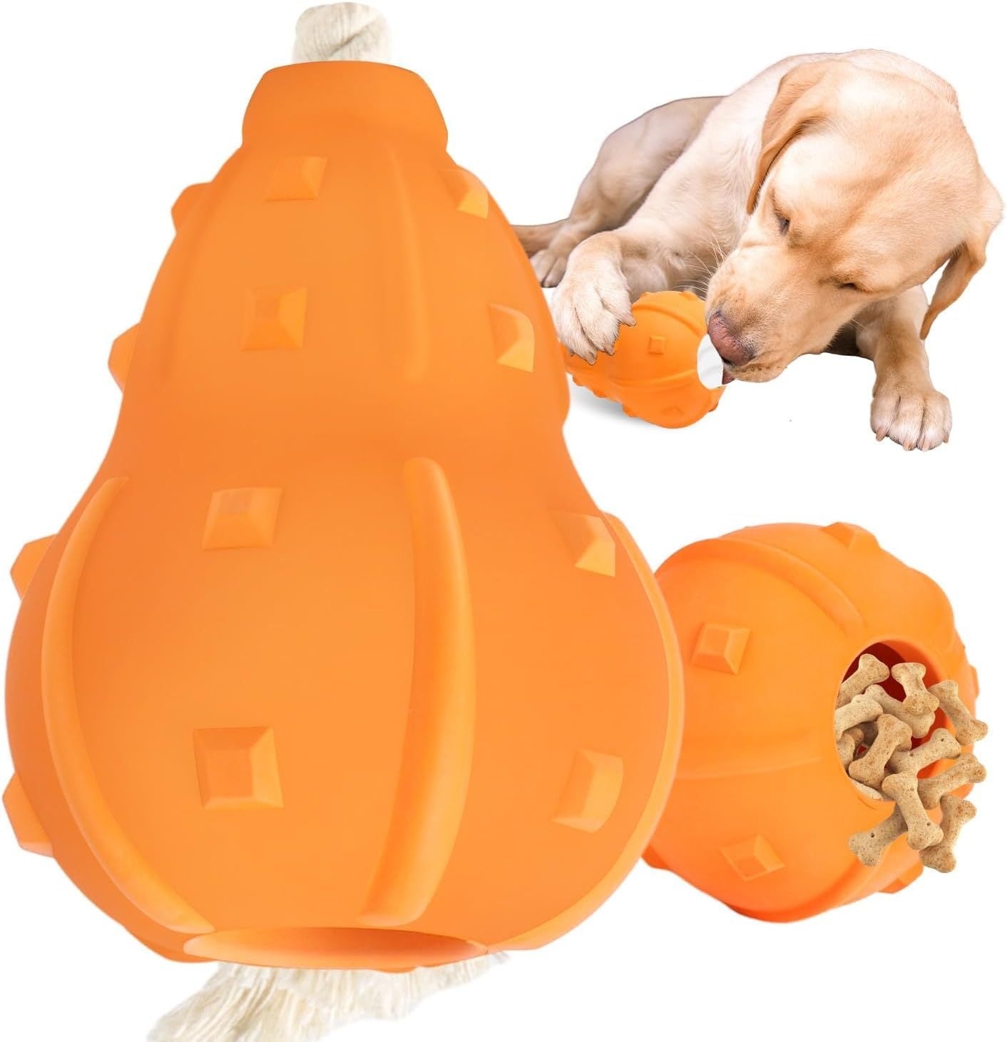 Stuffable Dog Toy Fetch Chew Toy For Dogs Interactive Dog Toys For Treat Dispensing Dog Toys To Keep Them Busy Durable Natural Rubber Dog Toy For Small Medium Breed