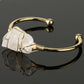 Gold-plated winding amorphous crystal bracelet