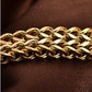 Stainless steel jewelry men and women gold double-layer grinding chain bracelet