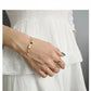 Gold round bracelet