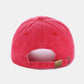 Zenana Washed DALLAS Embroidered Baseball Cap