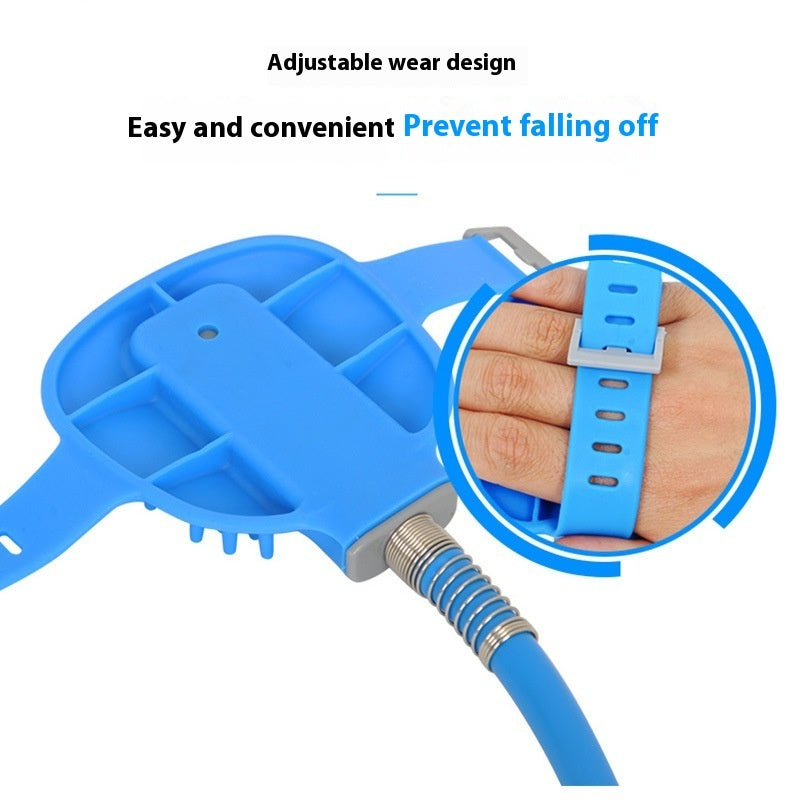 Pet Bathing Gloves Outdoor Shower Dog Bath Silicone Nozzle Hand-held Massage Bath Pet Shower Brush