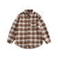 Brushed Thickened Plaid Shirt Coat Couple's Shirt
