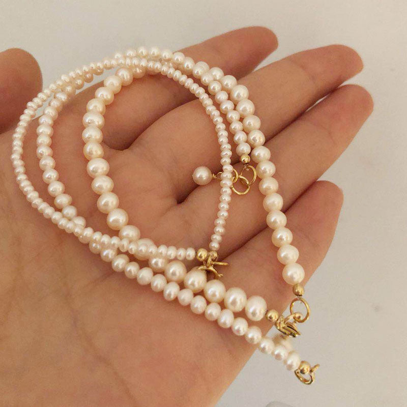Pearl Bracelet 14 Pack Gold 925 Sterling Silver Clasp