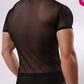 Mesh T-shirt men's shirt