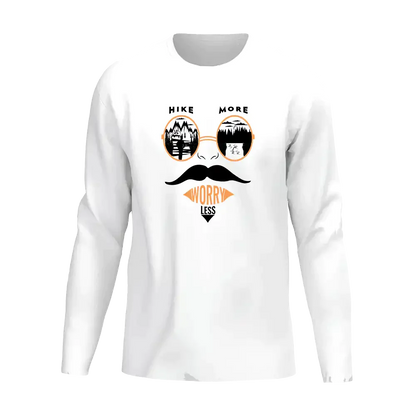 Hike More Worry Less Men Long Sleeve Shirt