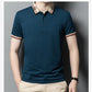 Summer Long-staple Cotton High-end Polo Shirt Men's Business Ice Silk Lapel T-shirt Top