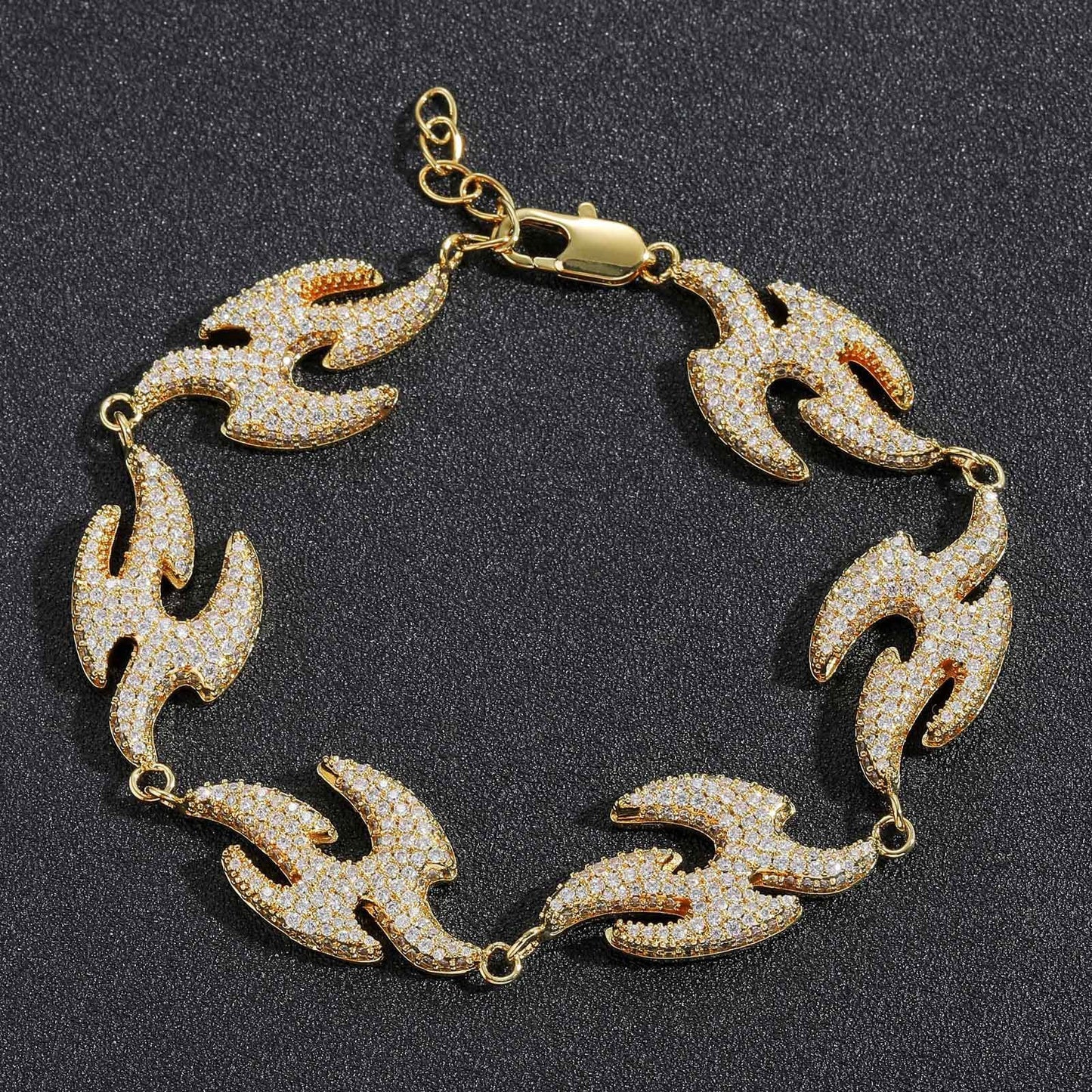 Hip Hop Ear Accessories Flying Swallow Bracelet Micro Diamond Geometric Irregular Swallow Bracelet