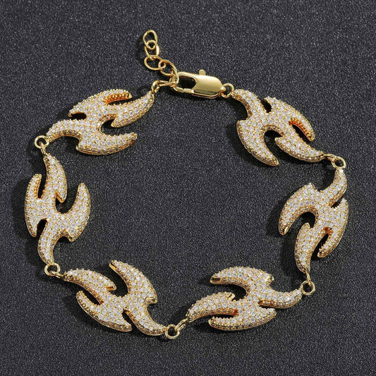Hip Hop Ear Accessories Flying Swallow Bracelet Micro Diamond Geometric Irregular Swallow Bracelet