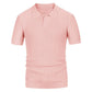 Men's Summer Candy Color Short Sleeve Business Polo Knitwear T-shirt