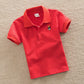 Short-sleeved T-shirt Middle And Big Children's Summer Polo Shirt Performance School Uniform