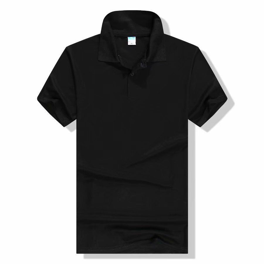 Cotton-polyester Polo Shirt Short-sleeved Work Clothes Custom Printed Culture Advertising Shirt Business Attire Lapel T-shirt Embroidery