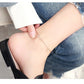 Rose Gold Color Anklet Lucky Star Chain for Woman Jewelry 316 L Titanium Steel Valentine Gift Never Fade Top Quality