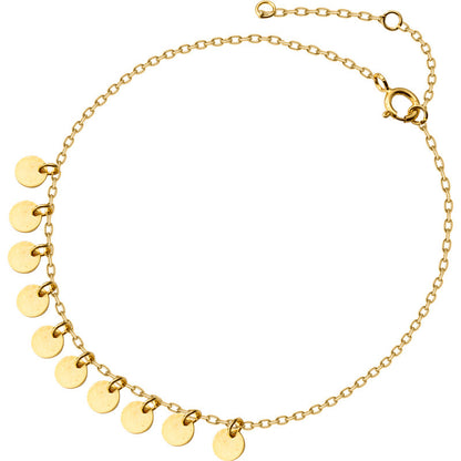 Gold round bracelet