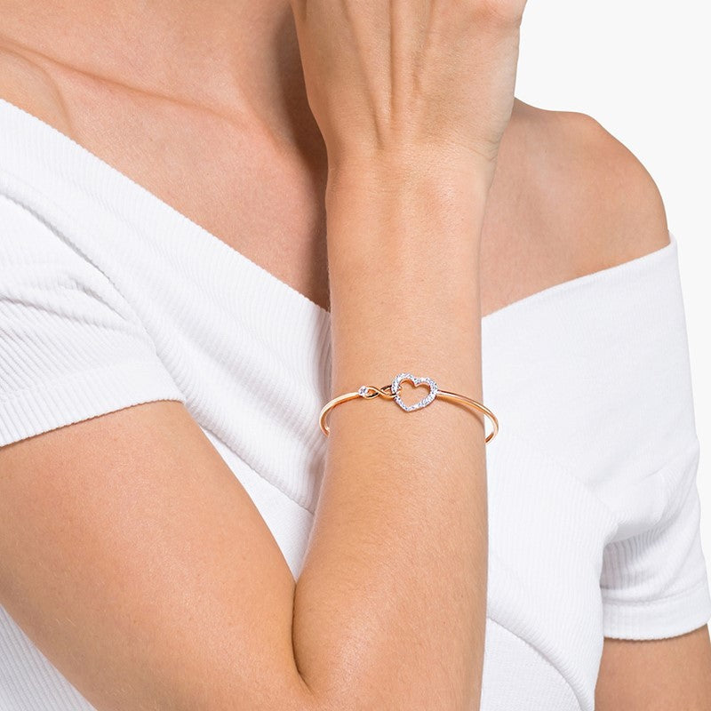 Eternal New Rose Gold Love Infinity Bracelet