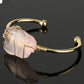 Gold-plated winding amorphous crystal bracelet
