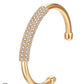 Gold-plated and diamond bracelet