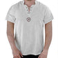 Men's Embroidered Stand Collar Shirt T-shirt