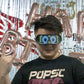 Full Color Luminous Glasses Bluetooth Full Color Dynamic Blinds Glasses Party Cheering Props