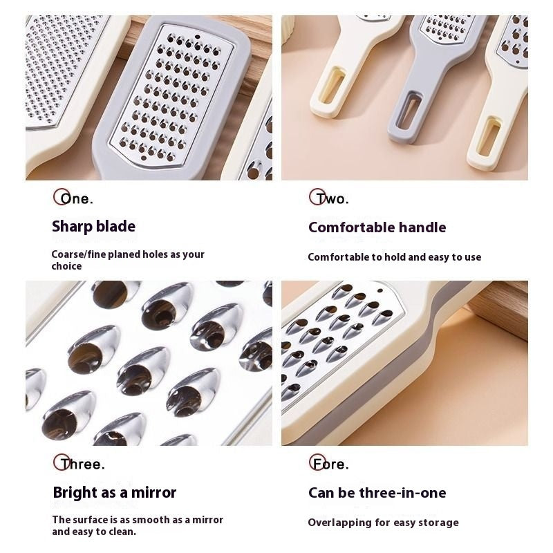 Multifunctional Three-in-one Grater Stainless Steel Beam Knife Kitchen Gadgets