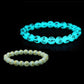 Glowing Night Pearl Beads Bracelet Hot Gold Night Pearl Fluorite Jewelry Natural Six-Word Mantra Night Gemstone Bracelet
