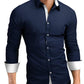 Long Sleeve Plus Size Shirt Men's Shirt