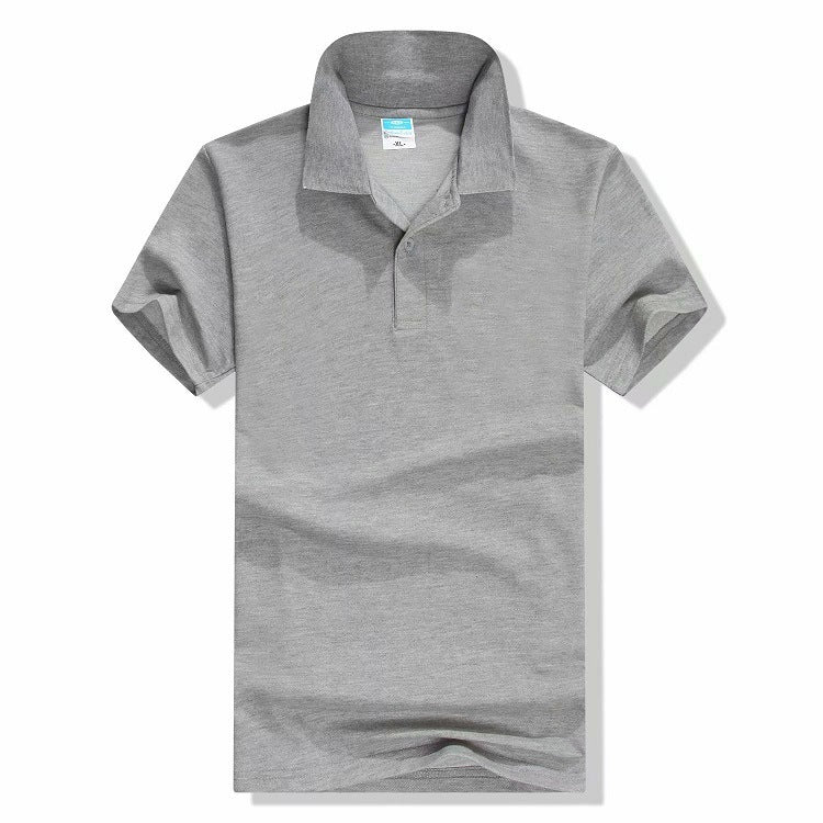 Cotton-polyester Polo Shirt Short-sleeved Work Clothes Custom Printed Culture Advertising Shirt Business Attire Lapel T-shirt Embroidery