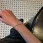 Silver Rectangular Zircon Bracelet Super