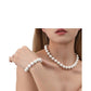 Original Design Niche Drawing Beads Fried Street Round Beads Clavicle Personality Bracelet And Necklace Set