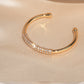 Gold-plated and diamond bracelet