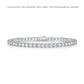 Sterling Silver D Color Moissanite Tennis Bracelet For Women