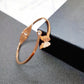 Net red new rose gold titanium steel bracelet