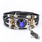 Personalized Three-layer Woven Beads Leather Bracelet